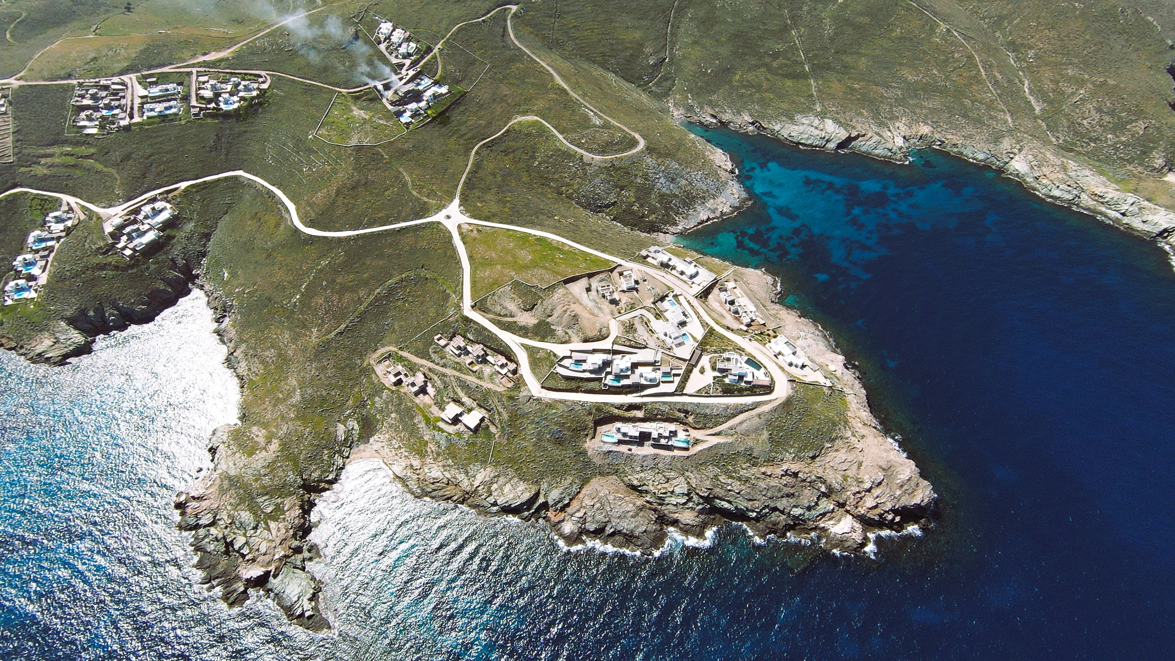Both villas from above